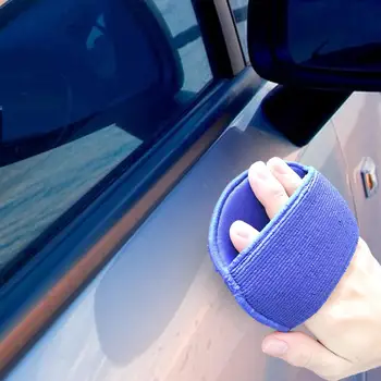 Накладка для глиняного бруска автомобиля накладка для полировки деталей автомобиля Инструмент Моющийся многоразовый Круглая полировальная глиняная рукавица Глиняная накладка для чистки стекол