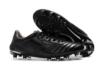 Аутентичное Творение Mizuno Morelia Neo II FG Мужская обувь Кроссовки Mizuno Outdoor Sports Shoes Черного цвета Размер Eur 40-45