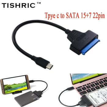 TISHRIC Type-C На SATA 15 + 7 22pin Соединительные Кабели Для Жесткого диска Macbook На 2,5 