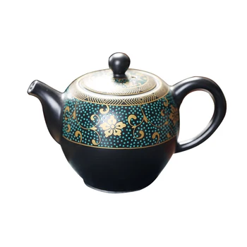 Позолота Куча цветов Чайник Ruyi Китайский ретро чайник поставляется с фильтром, заварочный чайник для защиты от ожогов Домашний одиночный чайник