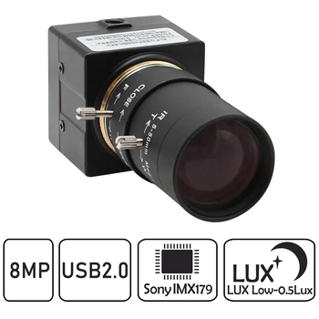 8MP 3264X2448 USB Веб-камера 5-50 мм ручной варифокальный объектив IMX179 Веб-камера для Android, Linux Windows Mac OS Видеонаблюдение