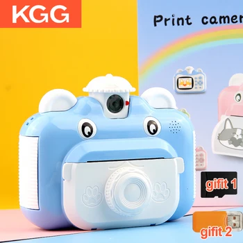 Детская камера мгновенного действия, мини-портативная камера для фотопечати для детей, видео-фотокамера 1080P HD, игрушки для детских подарков на день рождения.