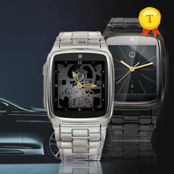 самые продаваемые Часы в Металлическом Корпусе Для Мобильного Телефона steel man smart watch с Bluetooth business Watch 1.3MP Камерой для ios Android