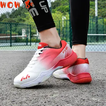 Волейбольные теннисные туфли для мужчин, женские профессиональные спортивные кроссовки для корта, Дышащие Мужские Женские кроссовки для бадминтона, кроссовки 36-46