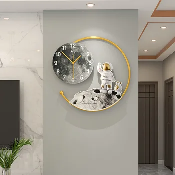 Настенные часы, украшение гостиной, настенные часы, бытовые, современные, простые, креативные, светящиеся, персонализированные часы для ресторана