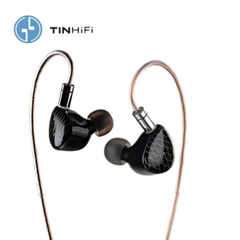 TINHIFI P1 MAX 14,2 мм Наушники с Плоским Приводом HIFI Music DJ Гарнитуры с 3D-печатью Из Нержавеющей Стали С Монокристаллическим Медным Кабелем P2 T4