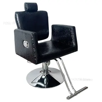 Новые вращающиеся парикмахерские кресла с подъемником Позволяют опускать парикмахерское кресло Простая салонная мебель для салона красоты Парикмахерские кресла