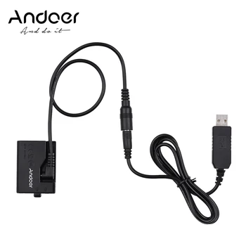 Andoer ACK-E10 5V USB Фиктивный Аккумулятор Адаптер Постоянного тока для Canon EOS Rebel T3/T5/T6/T7/T100/Kiss X50/Kiss X70/1100D/1200D/1300D