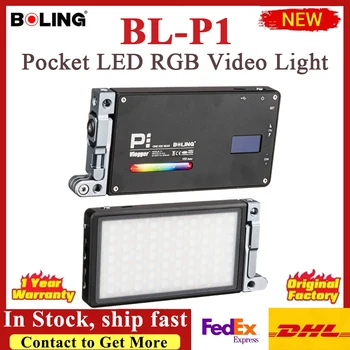 BOLING BL-P1 Встроенный в камеру Карманный светодиодный RGB-видеосигнал мощностью 12 Вт 2500 8500K С изменяемым цветовым набором Легкий карманный дизайн