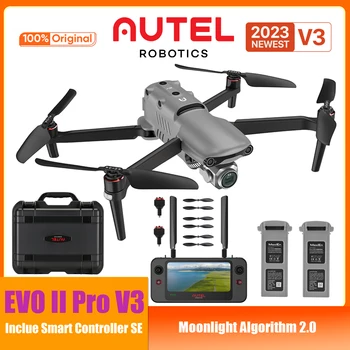 Autel Robotics EVO II Pro V3 12-битное изображение с видеокамерой 6K HDR Drone Moonlight Algorithm 2.0 (ISO 44000) для создания потрясающих ночных сцен