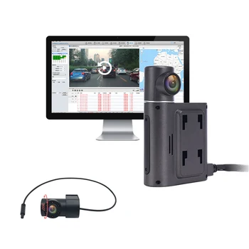 Телематическая видеорегистраторная камера 4G AI для отслеживания автопарка на передней панели cmsv6 + ИК-камера в салоне с Wi-Fi GPS, автомобильная камера Android