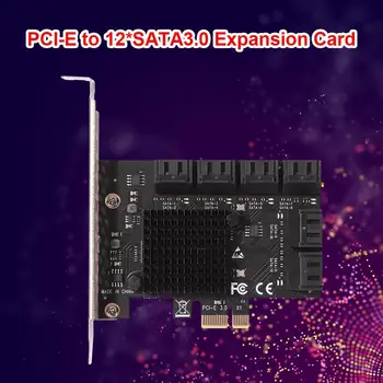 10-портовая карта расширения PCIE, адаптер контроллера PCIe SATA 3.0 со скоростью 6 Гбит/с для настольных компьютеров