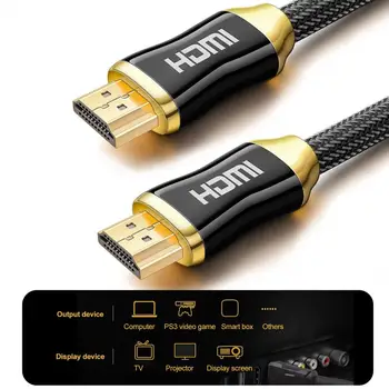 Кабель, совместимый с HDMI, Подключи и играй, стабильная передача аудио-видео, монитор, проектор, шнур для передачи данных, аксессуары для ПК
