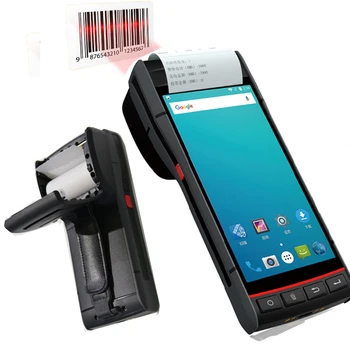 Портативный билетный автомат, мобильная смарт-касса со встроенной наклейкой этикеток и термопринтером, КПК Android 9.0 со сканером штрих-кода