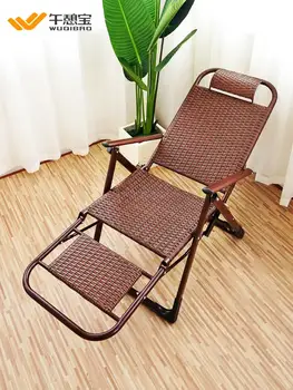 Горячая распродажа шезлонга на открытом воздухе, бамбукового кресла из ротанга, кресла со спинкой, складного спального места, домашнего кресла со спинкой, ленивого пляжного лета