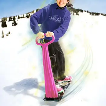 Взрослые И Дети Катание на лыжах на открытом воздухе Облицовка Сноуборда Складной Самокат Ручка для захвата Снежных санок Зимнее Игровое оборудование для катания на снегу