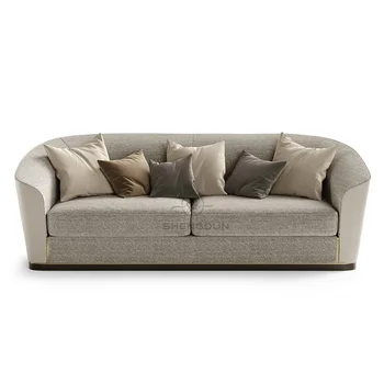 Скандинавский простой современный роскошный диван из ткани для гостиной в итальянском стиле, мебель для отдыха на вилле