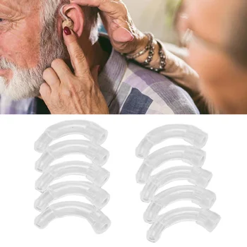 Ушной крючок для слухового аппарата 10шт PP Профессиональный Ушной крючок для слухового аппарата BTE Замена детали слухового аппарата