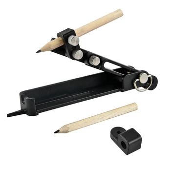 Плотницкий точный измерительный прибор для деревообработки Прочный многоцелевой инструмент для черчения Строительный карандаш Регулируемый