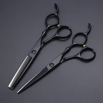 Новый Качественный черный парикмахерский салон, выделенный 6-дюймовыми ножницами для волос, персонализированный инструмент для укладки волос, парикмахерские ножницы из нержавеющей стали