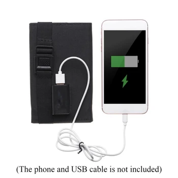 Водонепроницаемые 5 В складные элементы солнечной панели USB Складная солнечная панель Портативная Гибкая для мобильного телефона