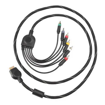 Подходит для PS2/PS3 Компонентный кабель 1,8 м Подходит для игровых кабелей высокого разрешения PS 2/3 Аксессуары