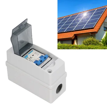 Комплект солнечной энергии 63A 1000V PV Солнечный выключатель Защита от перенапряжения IP65 Водонепроницаемый миниатюрный автоматический выключатель
