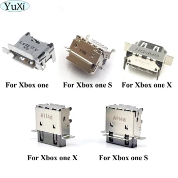 Замена деталей порта разъема, совместимого с YuXi HDMI, для Xbox one S Slim, для Xbox one X, для ремонта материнской платы Xbox one Series X.