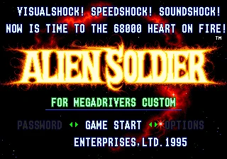 Самая популярная 16-битная игровая карта Alien Soldier MD для Sega Mega Drive для Genesis