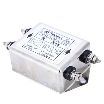 YS YUNSANDA Power EMI Filter CW4L2-20A-Разъем S/T однофазного переменного тока 115 В/250 В 20A 50/60 Гц