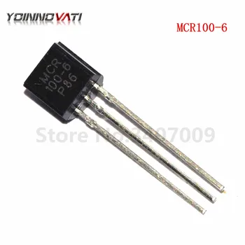 50 шт./лот MCR100-6 TO-92 100-6 Тиристорный 400v 0,8Amp Новый оригинальный 