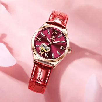 новые часы 2023 года, трендовые женские механические часы, светящиеся водонепроницаемые женские часы с простым темпераментом, высококачественные часы