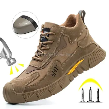 Изоляция 6 кв защитная обувь мужская обувь со стальным носком Ботинки с защитой от ударов Мужская защитная обувь Рабочая Неразрушаемая обувь промышленного сварщика