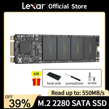 Lexar M2 SSD SATA 128 гб 256 гб 512 гб M.2 2280 SSD Внутренний Твердотельный Диск Жесткий Диск 550 МБ/с Для Ноутбука Настольный ПК