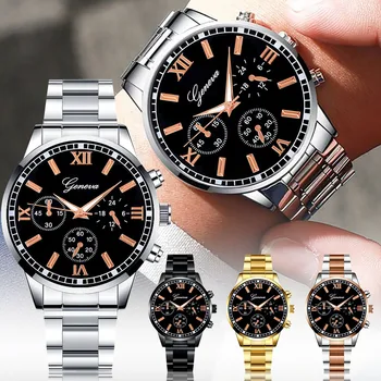 2023 Мужские модные минималистичные часы с темпераментным кожаным ремешком Деловые повседневные кварцевые часы для мужчин Прямая поставка