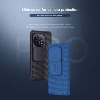 Для OnePlus 11 5G Чехол Оригинальный NILLKIN CamShield Slide Camera Protect Lens Privacy Cover OnePlus11 One Plus 11 1 + 11 Чехол для телефона