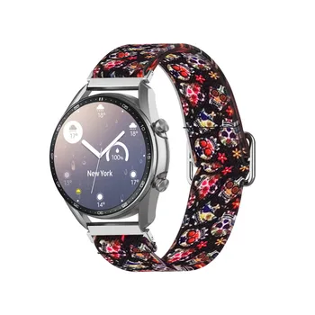 20-22 мм Huawei watch GT-2-2e-pro Ремешок Для Samsung Gear S3 S4 Нейлоновый браслет Galaxy Watch 3 4 46 мм/42 мм/Active 2 band
