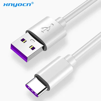 Xnyocn 5A Кабель USB Type C длиной 1 М 1,5 М 2 М Быстрая Зарядка USB-C Type-C Для Huawei Xiaomi Mi 9 Samsung S10 Oneplus 6t Зарядное Устройство USBC