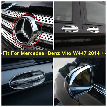 Передний Средний Логотип/Зеркало заднего Вида С Дождевиком, Непромокаемая Накладка Для Mercedes-Benz Vito W447 2014-2021 Внешние Аксессуары