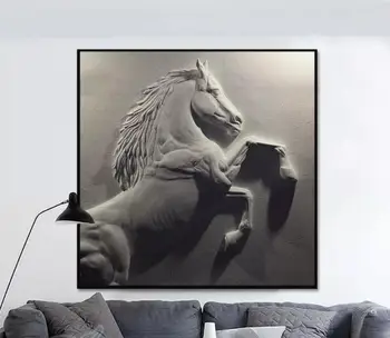 11 Пользовательских обоев 3D рельеф Галантный Бегущий конь Художественная настенная роспись Обои для гостиной спальни