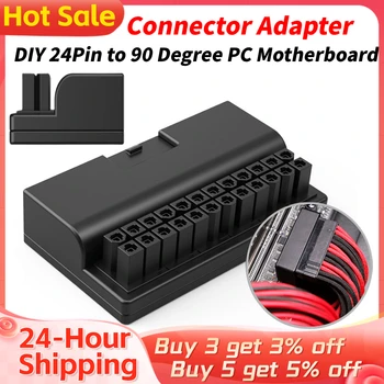 24-контактный адаптер для материнской платы компьютера ATX USB 3.0 19P / 20P, настольный конвертер на 90 градусов, Аксессуары для настольных компьютеров