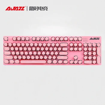 104 Клавиши Разноцветные Розовые Белосиние Круглые колпачки для механической клавиатуры