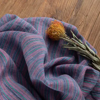 Высококачественные новые льняные ткани Бродячее искусство цветное ткачество материал Высококачественная одежда изготовленная на заказ ткань для халата