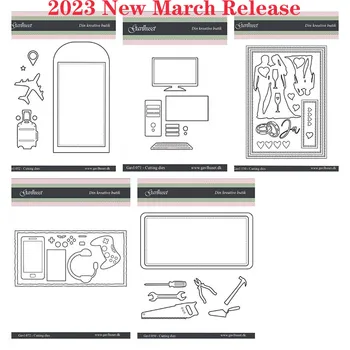 Компьютерный инструмент Игровой автомат 2023 Новый мартовский выпуск металлических штампов для резки, поделки для скрапбукинга, шаблон для фотоальбома ручной работы