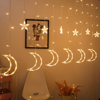Принадлежности для рождественских украшений Led Moon Christmas Light Украшение комнаты Eid Light Принадлежности для вечеринок