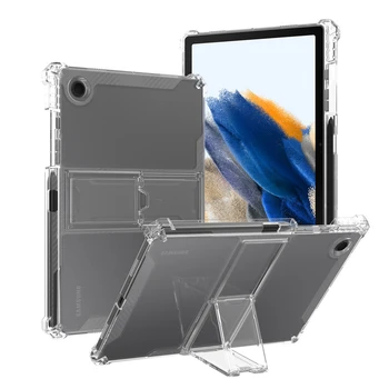 4 Противоударные Подушки Безопасности Подставка Funda Для Samsung Galaxy Tab A8 10.5 2021 Чехол SM-X200 SM X205 Держатель Карандаша Чехол TPU Задняя Оболочка