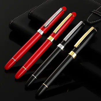 Ручка с красным металлическим шариком 0,5 мм, китайская ручка для подписи в красном костюме, ручка для письма, гладкая шариковая ручка для студенческого письма
