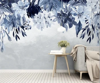 Пользовательские обои Скандинавское Винтажное Растение Цветочная Роза Спальня Гостиная Фоновое Украшение стен 3D обои