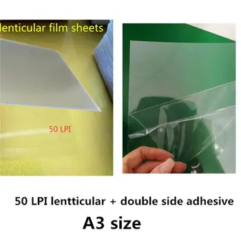 50 LPI Материалы для изготовления 3D-фотографий 10 штук Линзовидных Пленочных листов формата А4/А3/А2 Толщиной 580 мкм
