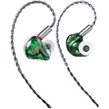 Новая трехцветная гарнитура lasya carbon nano-dynamic in-ear HIFI headset R5ii, опция